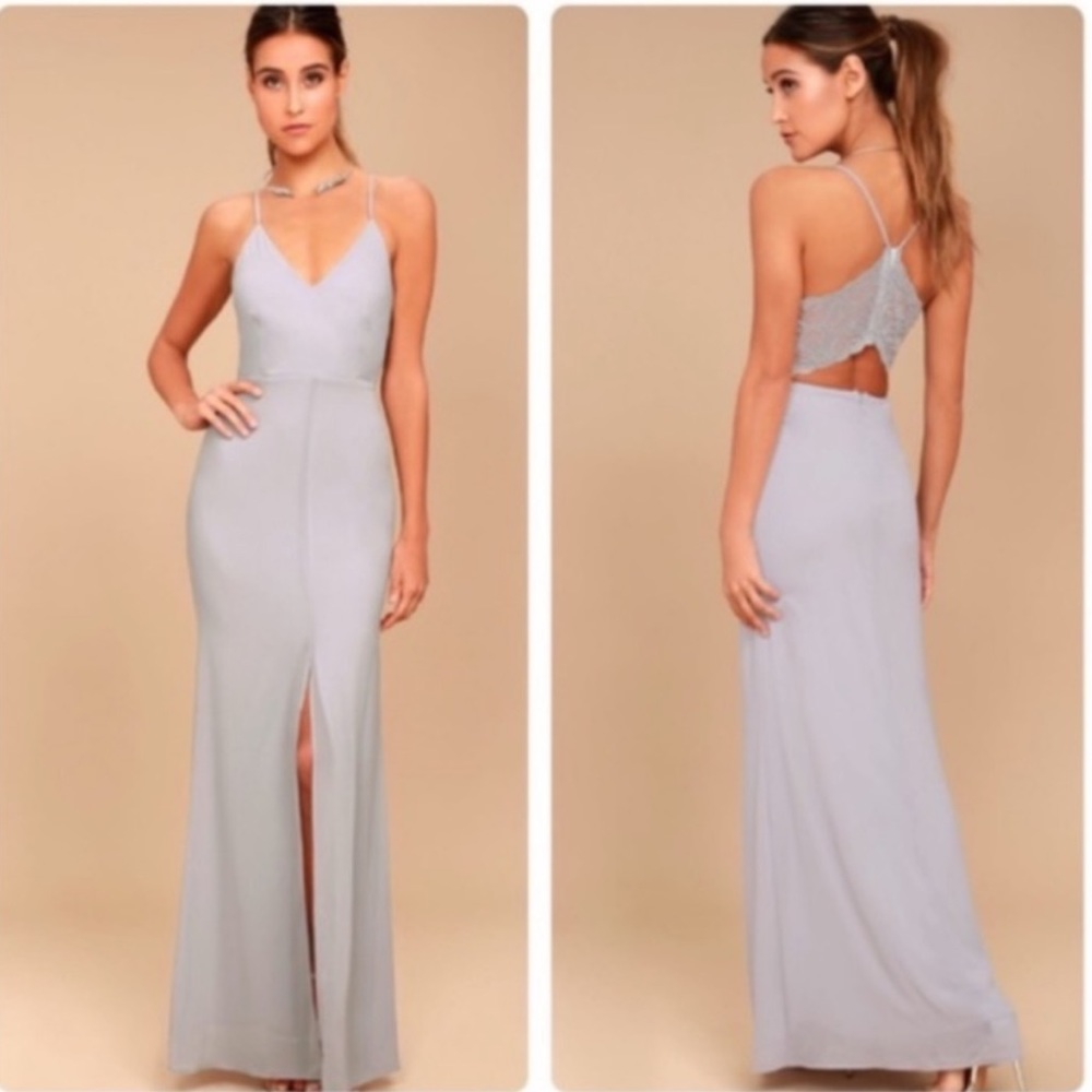 Lulu’s Story Of A Starry Night Maxi Dress in size Small